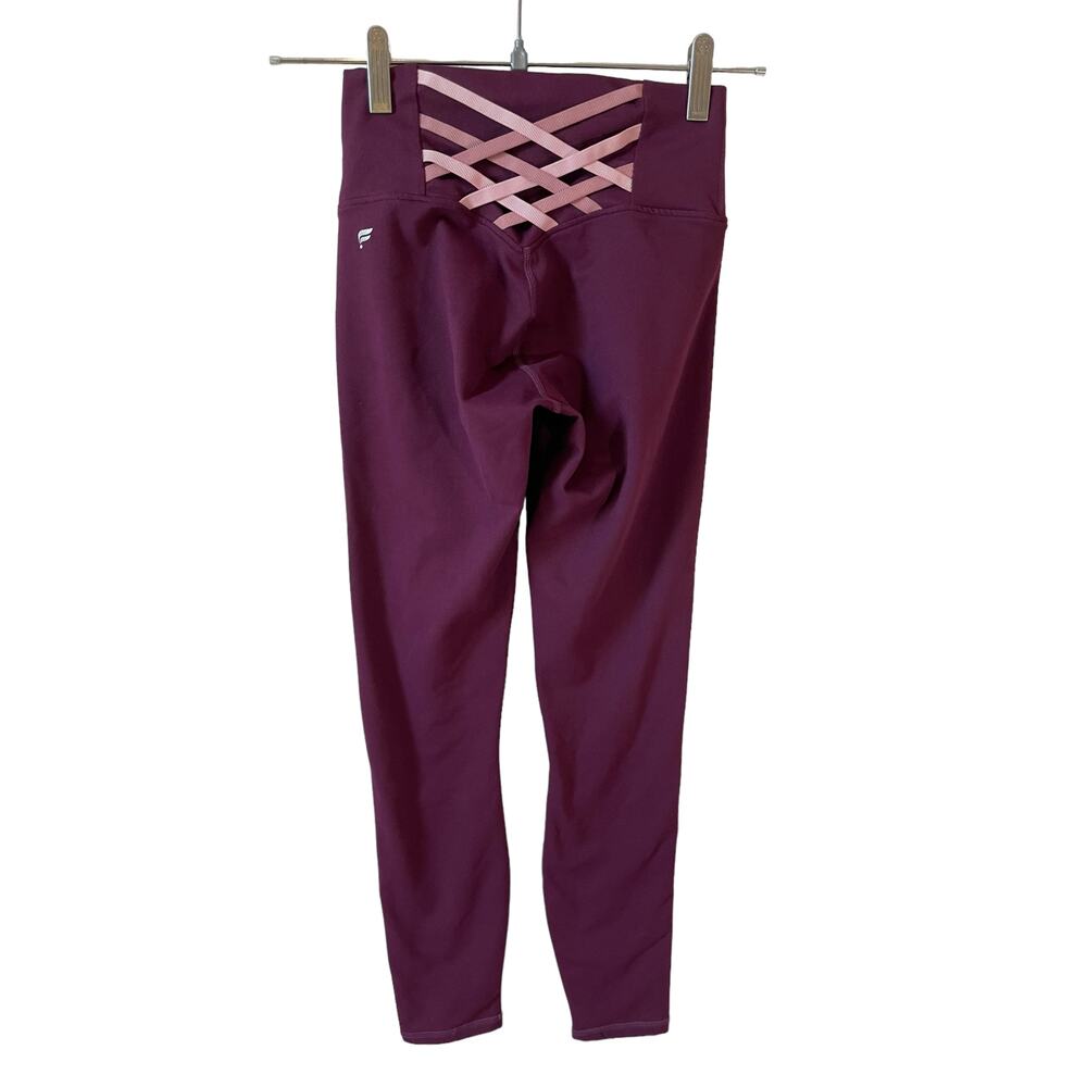FABLETICS Women's Powerhold Workout Leggings Burgundy